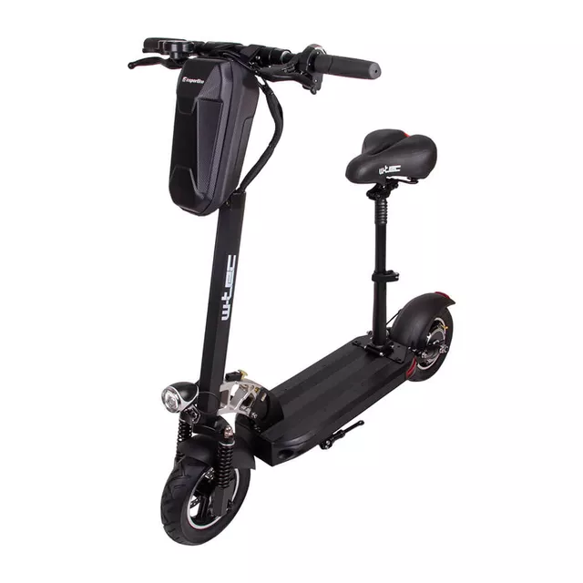 Składana hulajnoga elektryczna W-TEC Tenmark III 10" z siodełkiem i torbą - Czarny