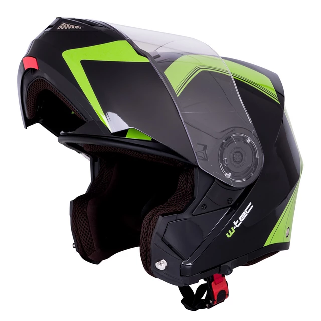 Kask motocyklowy szczękowy W-TEC Vexamo z blendą - Biały