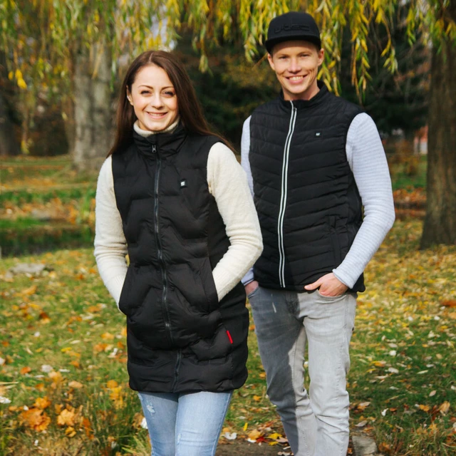 Męska kamizelka ogrzewana W-TEC HEATstem ∙ Active Heat Core ∙ 3 strefy grzewcze ∙ promienie IR ∙ elastyczne wstawki ∙ odblaskowe elementy