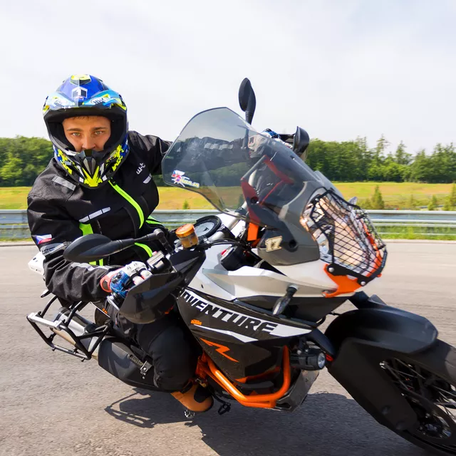 Kurtka motocyklowa męska W-TEC Gelnair EVO - Czarny-fluo