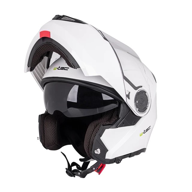 Kask motocyklowy szczękowy W-TEC Vexamo z blendą - Biały