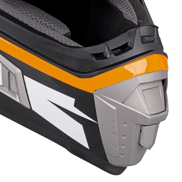 Kask motocyklowy z blendą W-TEC Dualsport - Czarno-Fluo Pomarańczowy