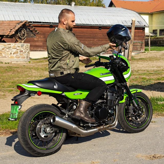 Kask motocyklowy otwarty W-TEC V586 NV z blendą - Czarny