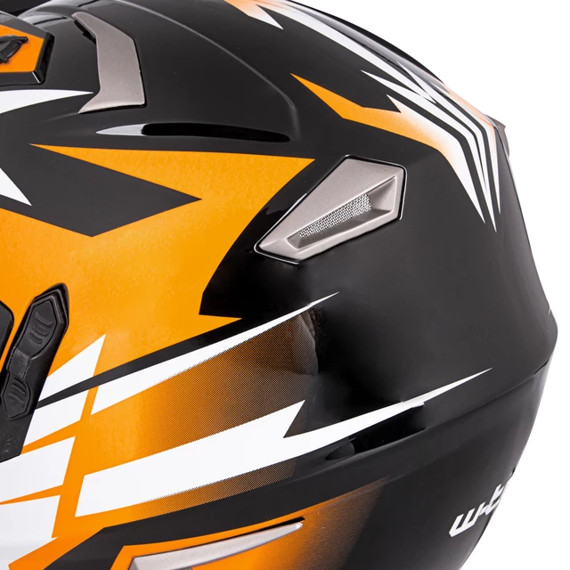 Kask motocyklowy z blendą W-TEC Dualsport - Czarno-Fluo Pomarańczowy