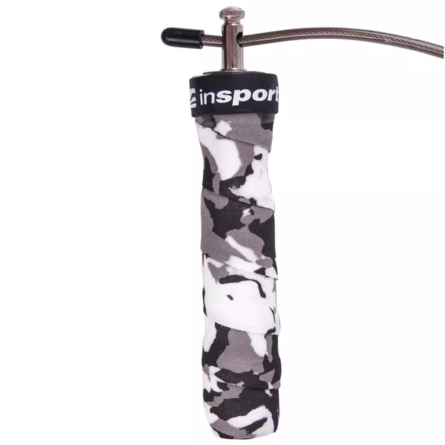 Skakanka szybkościowa inSPORTline Jumpkamu ∙ regulowana 300 cm ∙ łożyska obrotowe ∙ uchwyty ergonomiczne 13 cm ∙ waga 166 g
