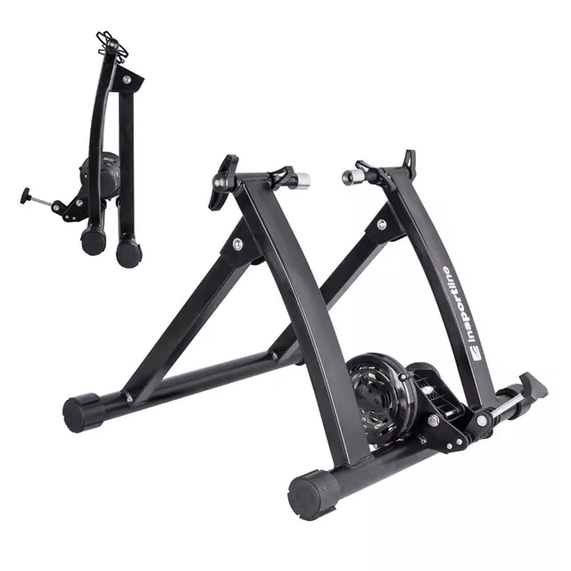 Trenażer rowerowy / kolarski inSPORTline Cabaleira ∙ magnetyczny opór ∙ cicha praca ∙ składana konstrukcja ∙ nośność 150 kg