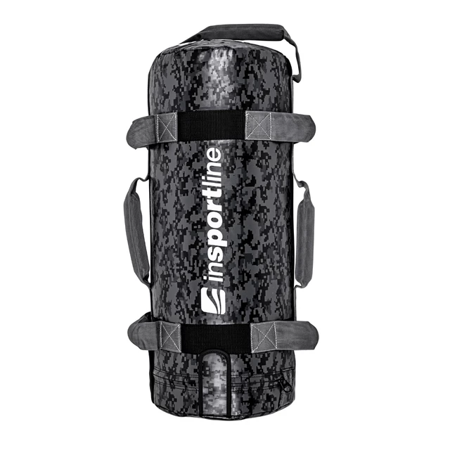 Worek treningowy / torba do ćwiczeń z uchwytami inSPORTline FitBag Camu 15 kg ∙ 7 uchwytów ∙ trening funkcjonalny ∙ cross-training