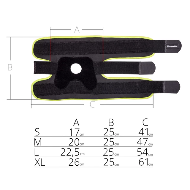 Orteza kolana inSPORTline ∙ bambusowo-węglowa ∙ stabilizator magnetyczny ∙ oddychająca ∙ elastyczna ∙ z magnesami