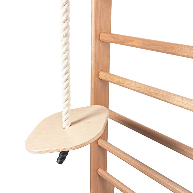 Drabinka gimnastyczna inSPORTline Dremar 250×90 cm ∙ 14 szczebli ∙ nośność 130 kg ∙ drewno bukowe ∙ drążek ∙ poręcze