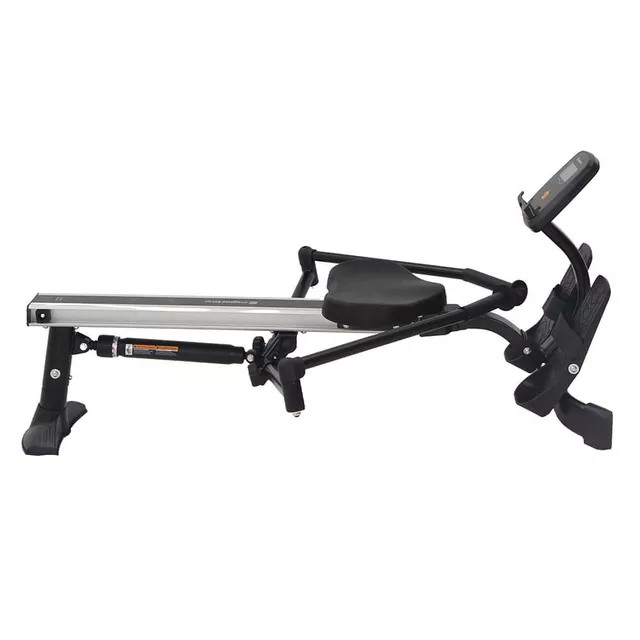 Wioślarz treningowy inSPORTline Power Master X ∙ hydrauliczny system oporu ∙ 12 poziomów oporu ∙ płynny ruch ∙ uchwyt na tablet ∙ LCD - Czarny