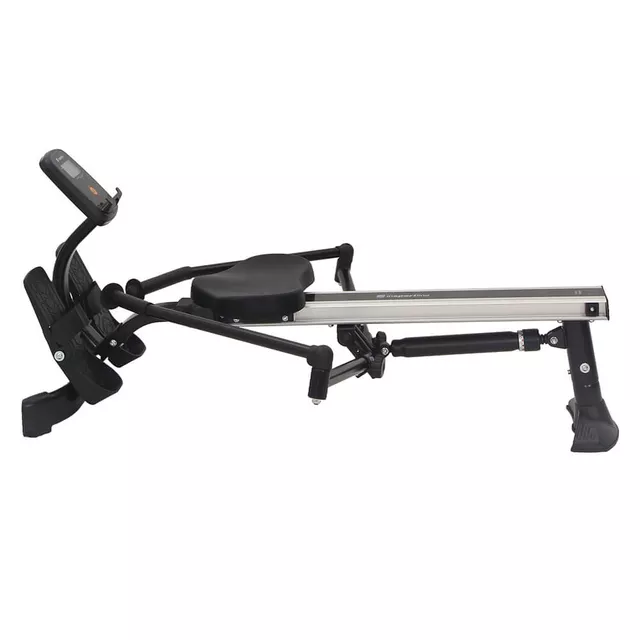 Wioślarz treningowy inSPORTline Power Master X ∙ hydrauliczny system oporu ∙ 12 poziomów oporu ∙ płynny ruch ∙ uchwyt na tablet ∙ LCD - Czarny