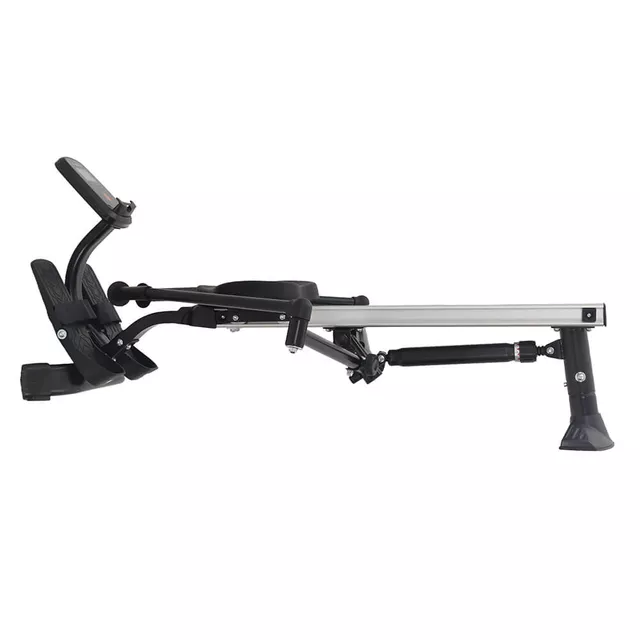 Wioślarz treningowy inSPORTline Power Master X ∙ hydrauliczny system oporu ∙ 12 poziomów oporu ∙ płynny ruch ∙ uchwyt na tablet ∙ LCD - Czarny