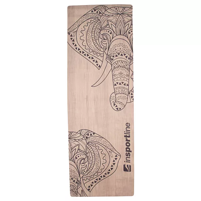 Mata do jogi Sunshine inSPORTline – zamszowa 183 × 61 cm ∙ 4 mm ∙ antypoślizgowa - Beżowy