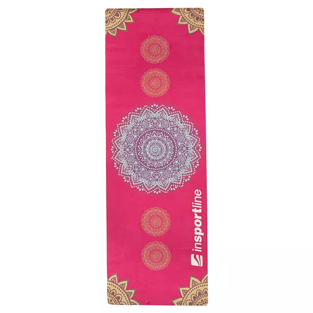 Mata do jogi Sunshine inSPORTline – zamszowa 183 × 61 cm ∙ 4 mm ∙ antypoślizgowa - Beżowy