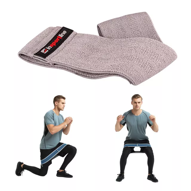 Opaska / ekspander tekstylny inSPORTline Lopr 76 cm ∙ 21 kg opór ∙ antypoślizgowa ∙ idealna do treningu nóg