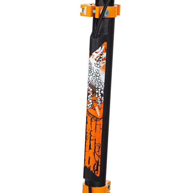 Hulajnoga składana inSPORTline Fricola · aluminiowa · koła 200 mm · waga 4,3 kg · nośność 100 kg · wys. 77-91 cm · hamulec ręczny/nożny - Czarno-turkusowy
