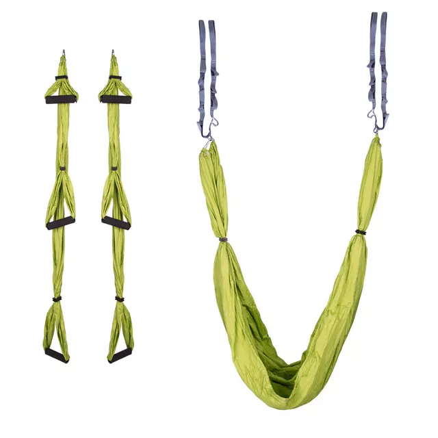 Hamak antygrawitacyjny inSPORTline Hemmok ∙ nośność 200 kg ∙ nylon Taffeta ∙ pasy i wsporniki sufitowe