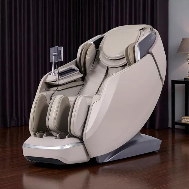 Fotel masujący inSPORTline Balsadena ∙ masaż 4D, powietrzny ∙ ogrzewanie ∙ Bluetooth ∙ Zero Gravity ∙ Zero Space - Beżowy