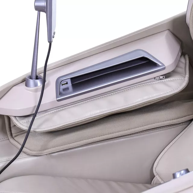 Fotel masujący inSPORTline Balsadena ∙ masaż 4D, powietrzny ∙ ogrzewanie ∙ Bluetooth ∙ Zero Gravity ∙ Zero Space - Beżowy