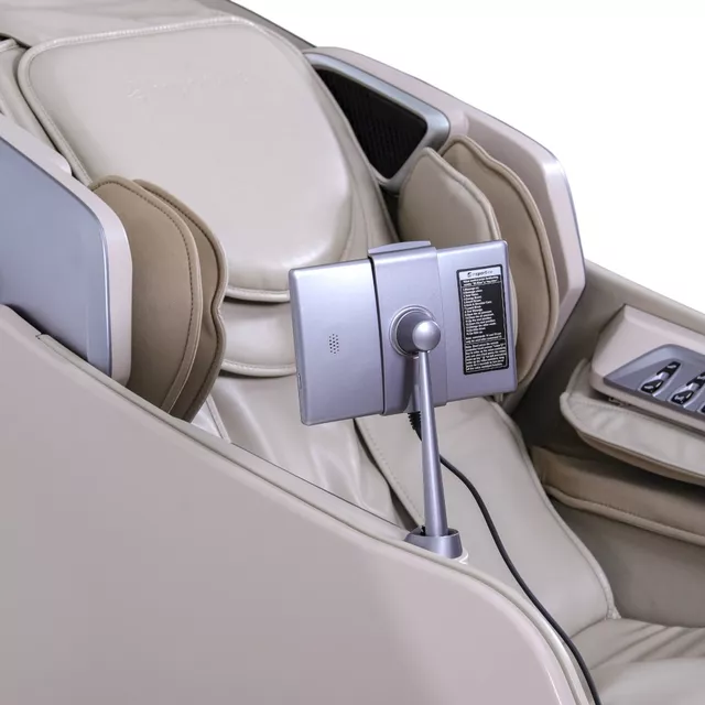 Fotel masujący inSPORTline Balsadena ∙ masaż 4D, powietrzny ∙ ogrzewanie ∙ Bluetooth ∙ Zero Gravity ∙ Zero Space - Beżowy