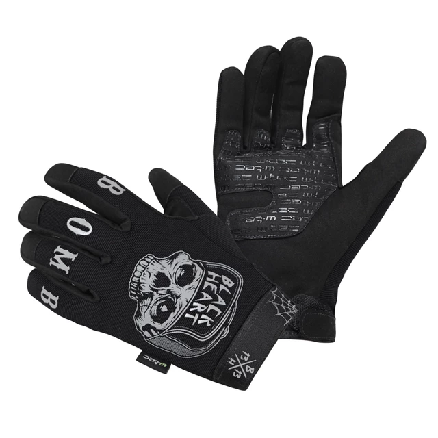 Rękawice motocyklowe W-TEC Black Heart Garage Built - Czarny - Czarny