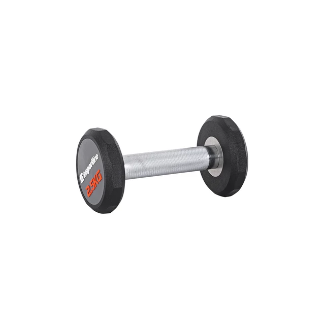 Hantle jednoręczne inSPORTline Profi CPU ∙ waga 2,5-50 kg ∙ kształt hex ∙ stal z gumą/PVC ∙ antypoślizgowy uchwyt