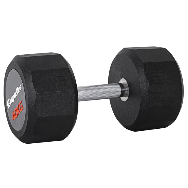 Hantle jednoręczne inSPORTline Profi CPU ∙ waga 2,5-50 kg ∙ kształt hex ∙ stal z gumą/PVC ∙ antypoślizgowy uchwyt