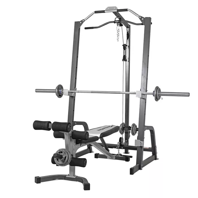 Wielofunkcyjny stojak + atlas z ławką inSPORTline Power Rack PW60 ∙ konstrukcja stalowa ∙ zestaw domowy
