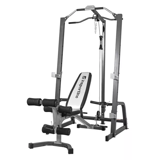 Wielofunkcyjny stojak + atlas z ławką inSPORTline Power Rack PW60 ∙ konstrukcja stalowa ∙ zestaw domowy