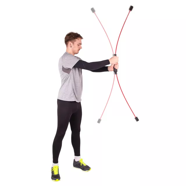 Drążek drgający (Flexi-Bar Easy) inSPORTline ∙ 160 cm ∙ włókno szklane ∙ niska trudność ∙ wzmacnia plecy, brzuch, mięśnie - Czarny