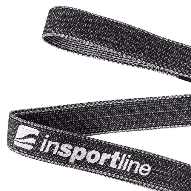 Guma oporowa (opaska) do ćwiczeń inSPORTline Rand XXX Strong ∙ 208 × 3,3 cm ∙ opór do 17 kg - Ciemny szary