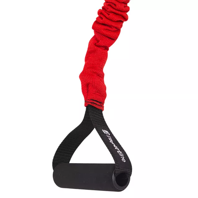 Ekspander gumowy / tubing inSPORTline Morpo RS693 • 130 cm • opór ok. 3,8 kg • uchwyty piankowe