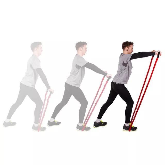 Guma do ćwiczeń ekspander inSPORTline Morpo Light 130 × 0,9 cm ∙ opór 1,4 kg ∙ tekstylny rękaw