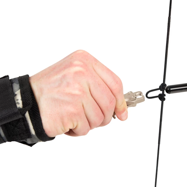 Spust cięciwy łuku na nadgarstek inSPORTline Relero ∙ regulowany ∙ obrót 360° ∙ stal nierdzewna ∙ nylon ∙ waga 90 g