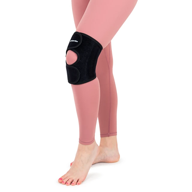 Orteza / stabilizator kolana inSPORTline Kneefort ∙ boczne wzmocnienie ∙ zapięcie na rzep ∙ komfortowy materiał