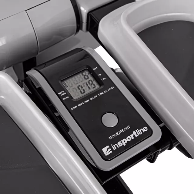 Duży stepper z linkami inSPORTline Active ∙ obciążenie hydrauliczne ∙ ekran LCD z krokomierzem ∙ cicha praca ∙ antypoślizgowe stopnie
