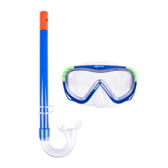 Zestaw do nurkowania Escubia Turtle Kid Set - Niebieski - Niebieski
