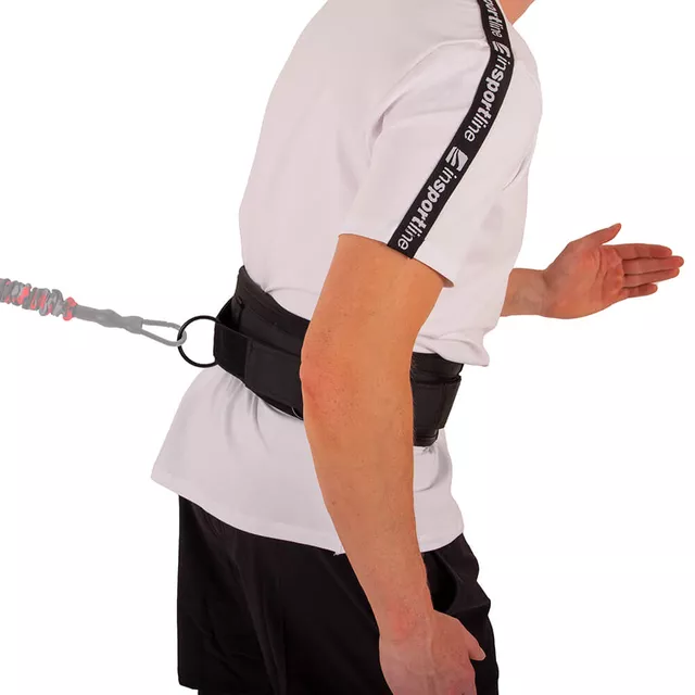 Pas biodrowy do ekspanderów inSPORTline BS ∙ regulowany obwód 70–110 cm ∙ 4 oczka mocujące ∙ zamek na rzep