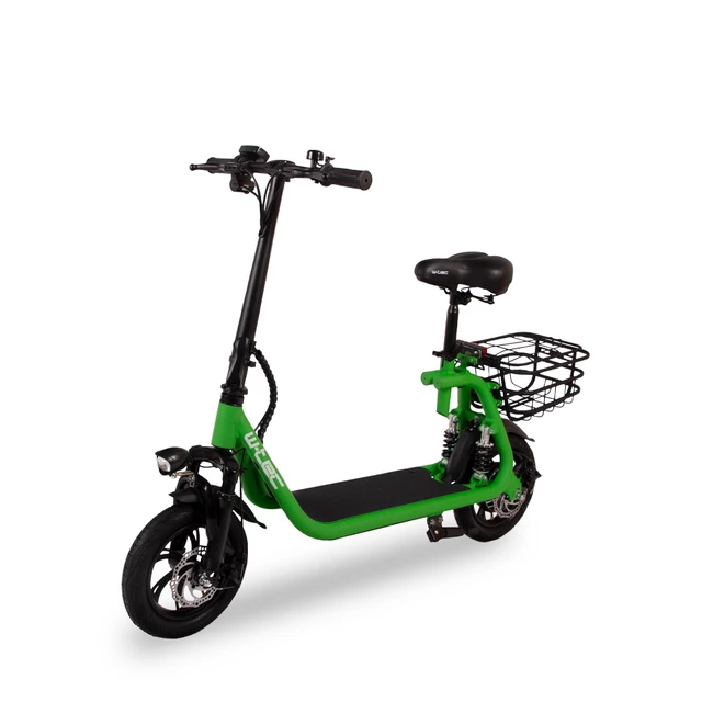 Hulajnoga elektryczna z siodełkiem W-TEC Billar II 500W ∙ koła 12″ ∙ 30 km zasięg - Zielony - Zielony