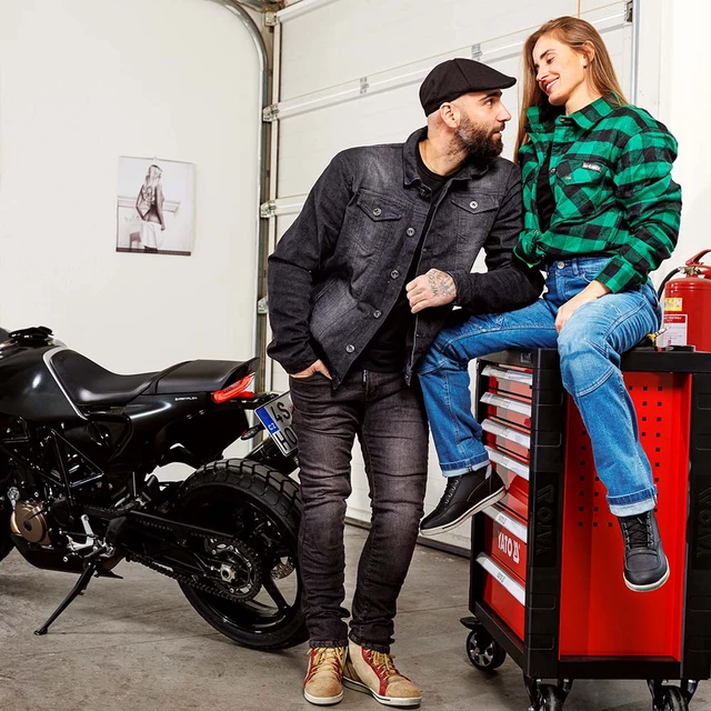Koszula motocyklowa W-TEC Terchis - Czerwony