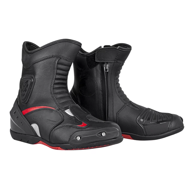 Buty motocyklowe W-TEC Bosta - Czarno-czerwony - Czarno-czerwony