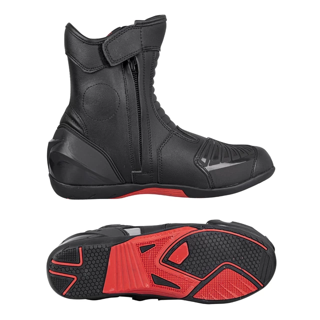 Buty motocyklowe W-TEC Bosta - Czarno-czerwony