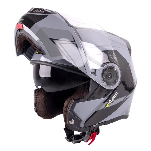 Kask motocyklowy szczękowy W-TEC Vexamo z blendą - Biały