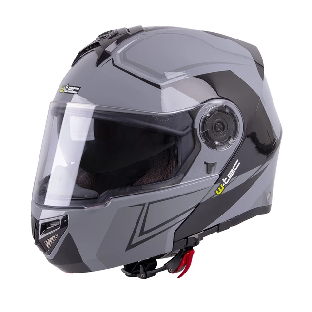 Kask motocyklowy szczękowy W-TEC Vexamo z blendą - Biały