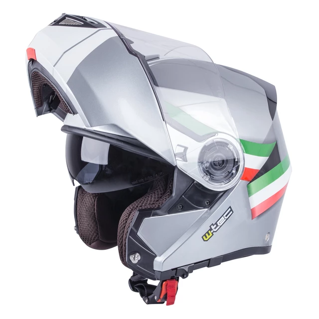 Kask motocyklowy szczękowy W-TEC Vexamo z blendą - Biały