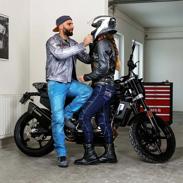 Kask motocyklowy W-TEC Integra Graphic + wizjer - Czarno-zielony