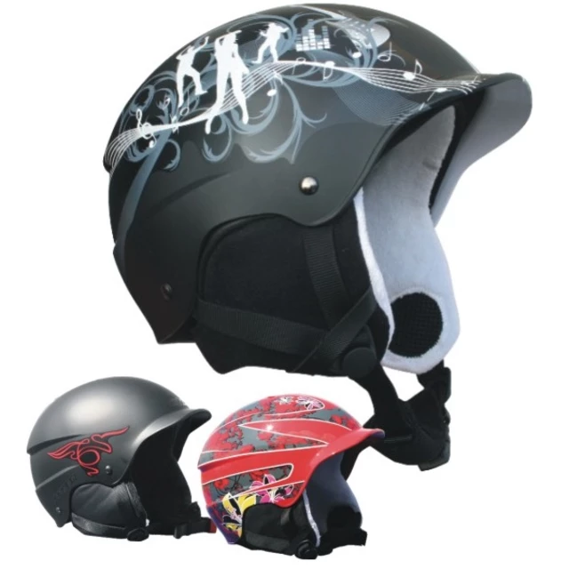 Kask snowboardowy Worker Playful ∙ waga 460 g ∙ otwory wentylacyjne ∙ szybkie zapinanie ∙ pasek na gogle - Czerwony