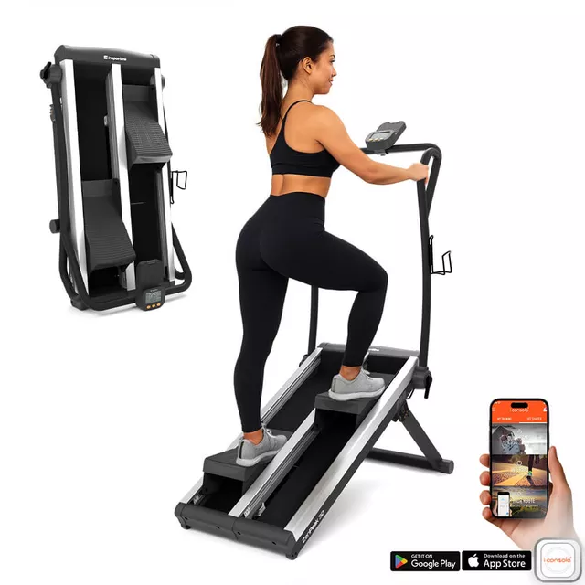 Schody treningowe / stepper inSPORTline ZenPeak 30 ∙ 16 poziomów oporu ∙ do 135 kg ∙ 3 poziomy wysokości