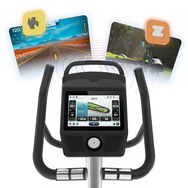 Profesjonalny rower treningowy stacjonarny inSPORTline ZenBike 600 ∙ Zwift, Kinomap i FitShow ∙ Bluetooth
