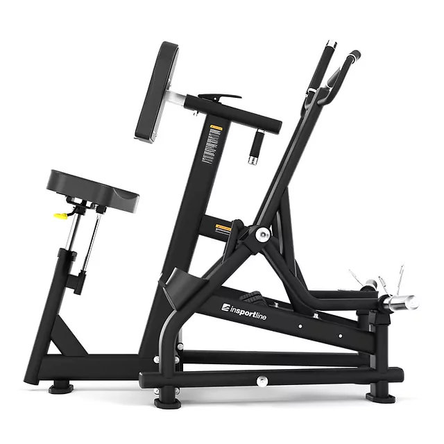 Wioślarz treningowy inSPORTline Velocer plate loaded ∙ niezależne ramiona ∙ obciążenie talerzowe ∙ nośność 380 kg ∙ rama stalowa